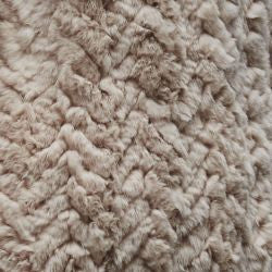 H brand elle 2024 rabbit fur jacket