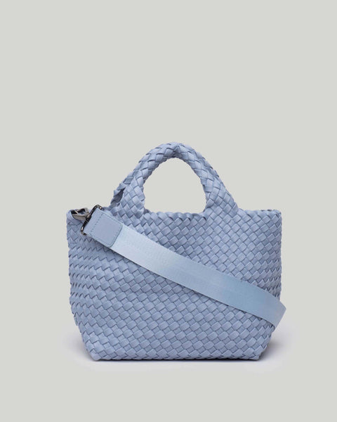 Naghedi St. Barths Medium Riviera Woven Handbag Blue