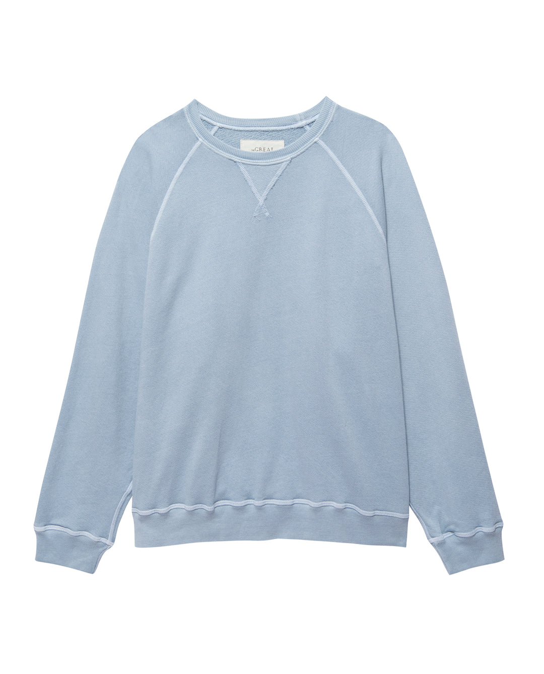 The Great - The Slouch Sweatshirt In Whisper Blue