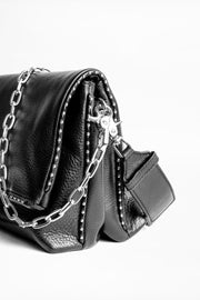 ZADIG VOLTAIRE Rock bag in black grained leather, doub…