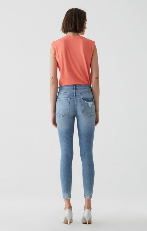 AGOLDE Sophie Crop Hi Rise Skinny Jean Limit