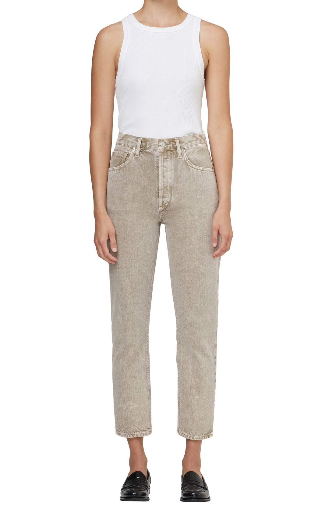 Citizens of Humanity - Jolene Straight Leg Jeans in Buff