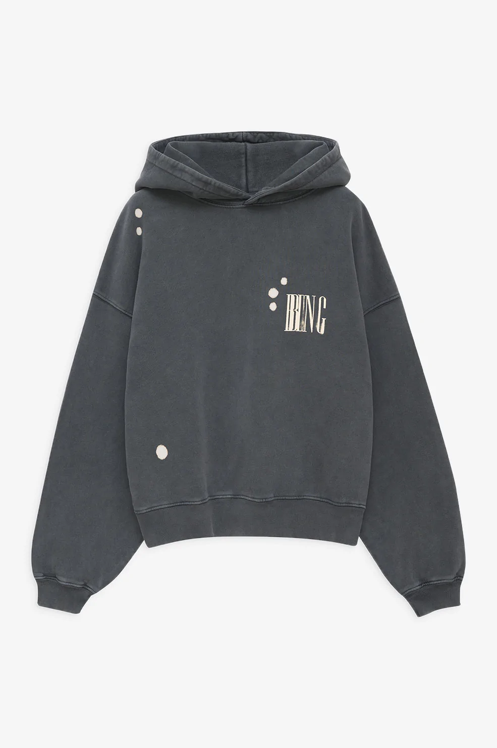 Anine Bing - Alec Hoodie Bing Bleached in Faded Black