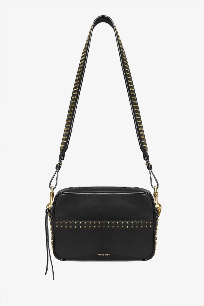 Anine Bing Alice Bag in Black Blond Genius