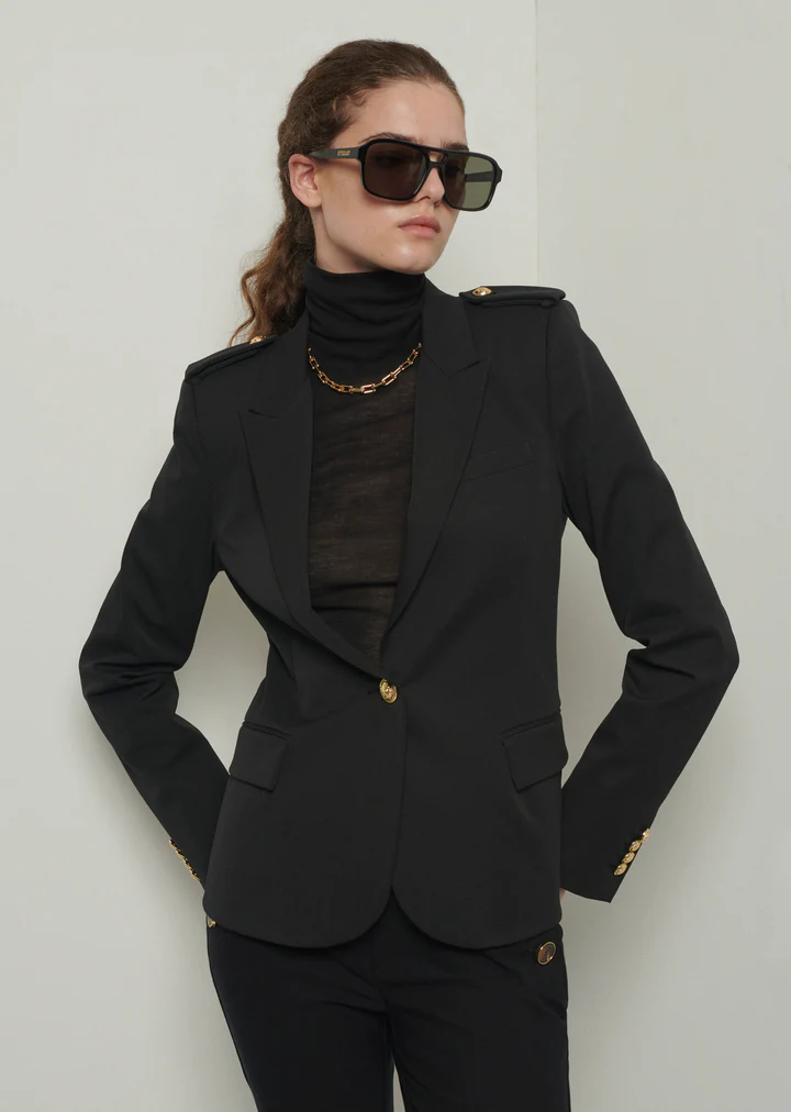 Derek Lam 10 Crosby - Arthur Single-Breasted Jacket in Black