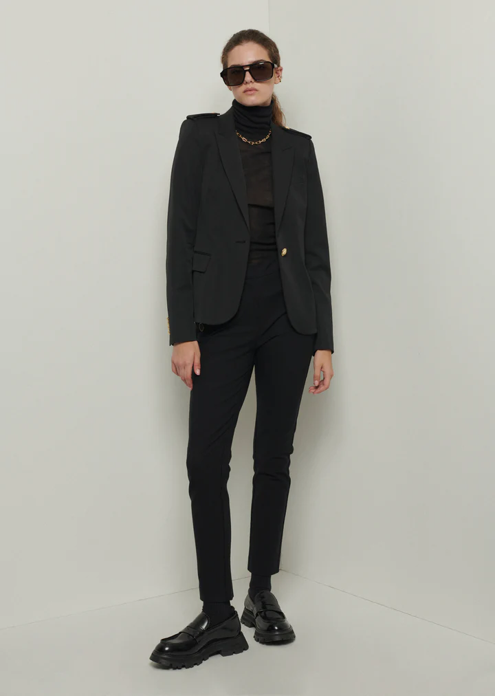 Derek Lam 10 Crosby - Arthur Single-Breasted Jacket in Black