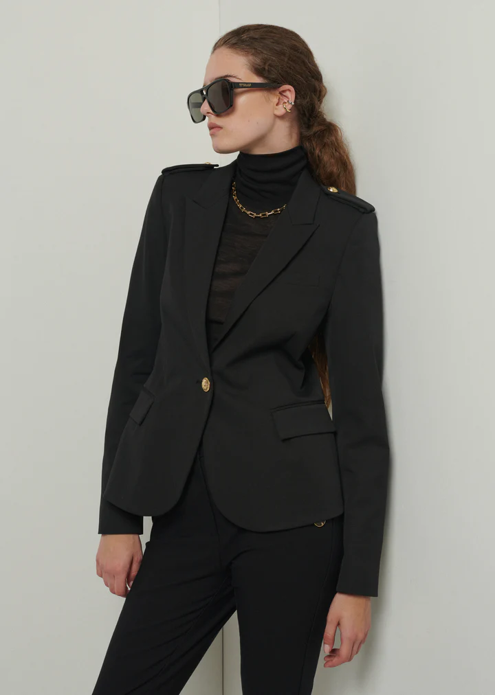 Derek Lam 10 Crosby - Arthur Single-Breasted Jacket in Black