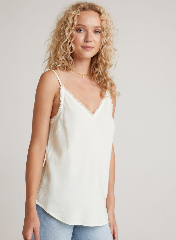 Bella Dahl - Frayed Edge Cami in Lemon Spritzer