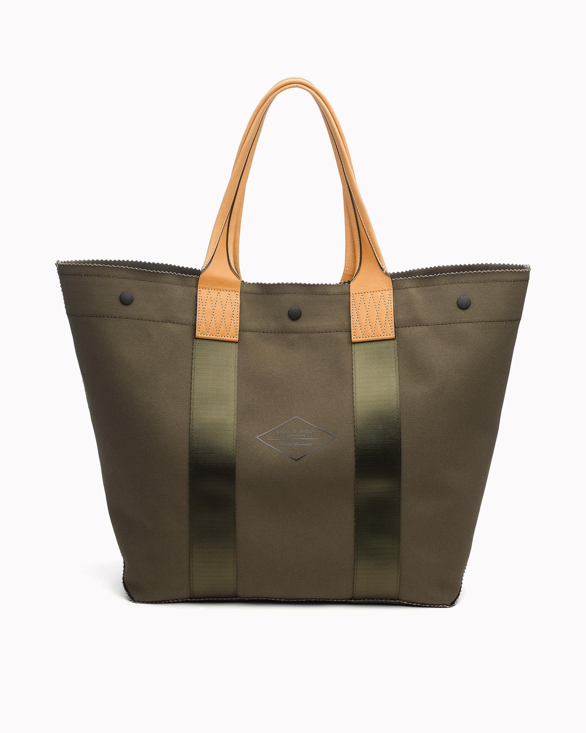 Rag Bone Canvas Tote in Olive Blond Genius