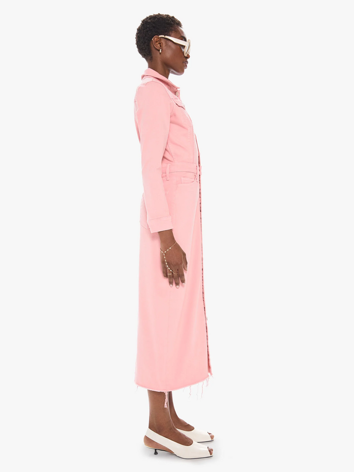 Mother Denim - The Cover Up Midi Dress in Quartz Pink