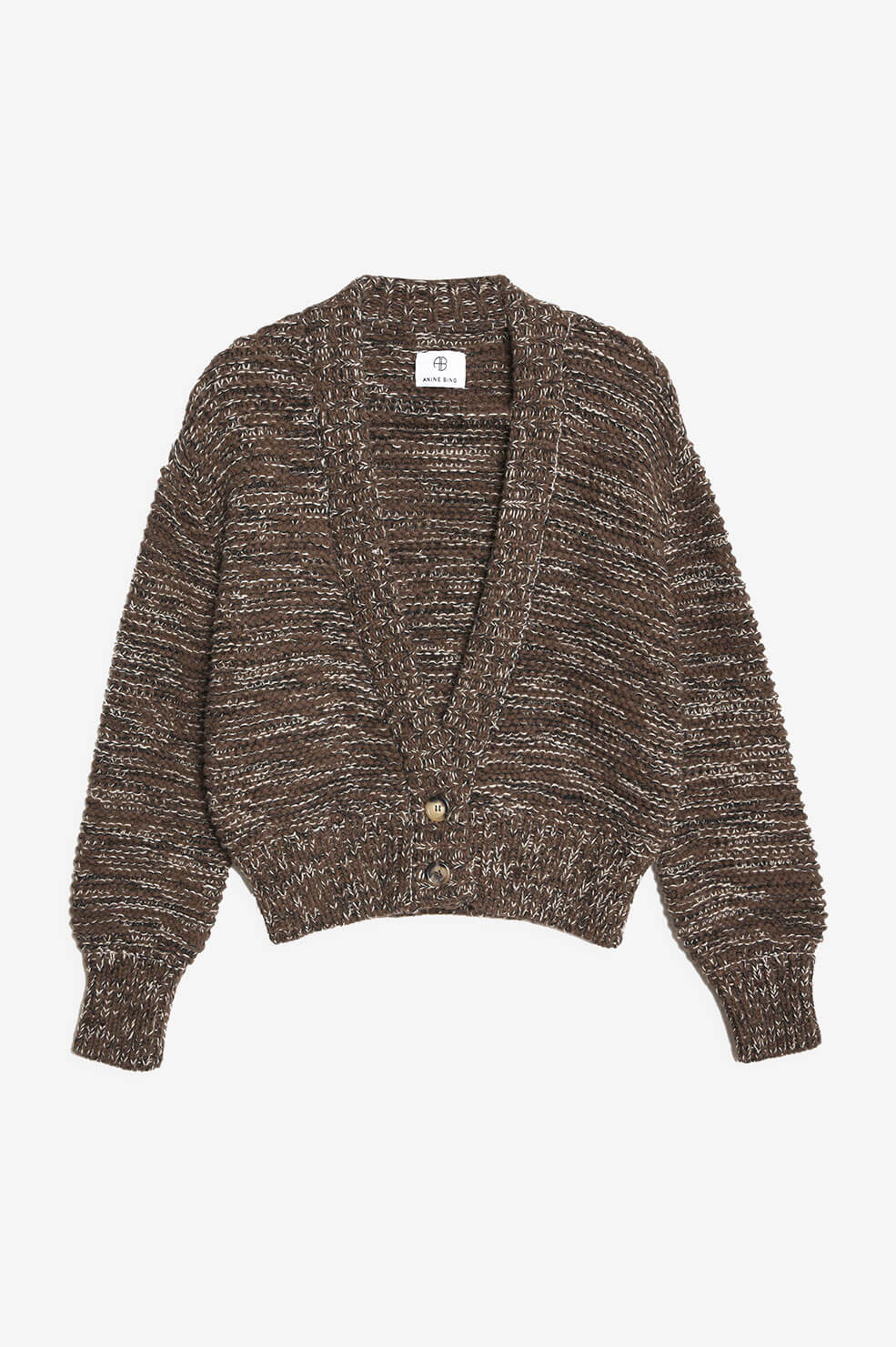 Anine Bing - Dayna Cardigan in Marled Brown