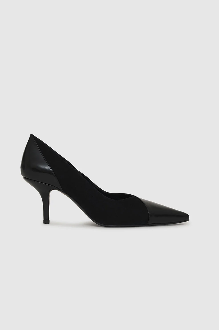 Anine Bing - Devon Pumps in High-Shine And Matte Black