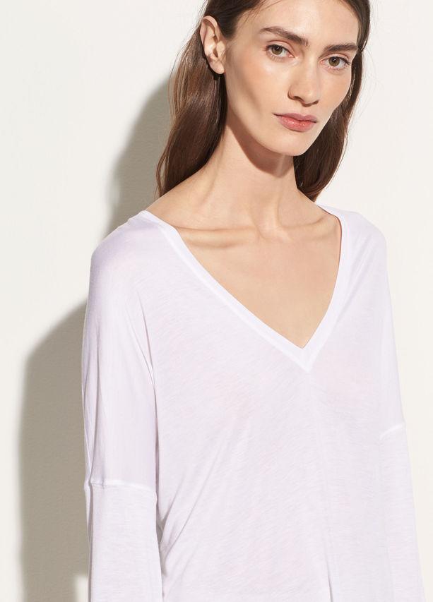 Vince deals Drop Shoulder V-Neck Tee