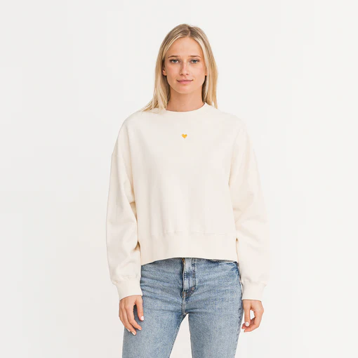 Kerri Rosenthal - Emily Sweatshirt in Ecru