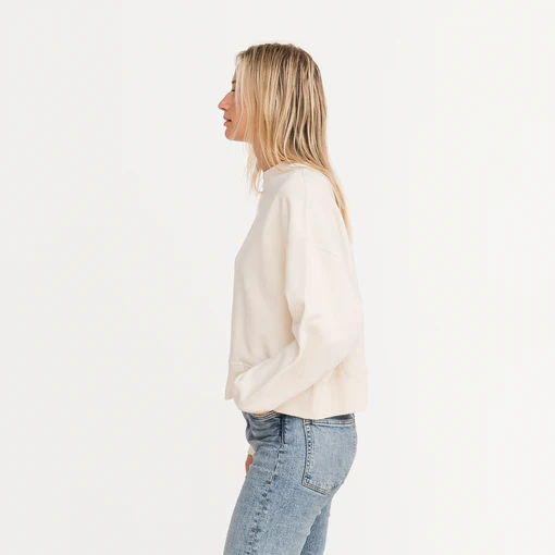 Kerri Rosenthal - Emily Sweatshirt in Ecru