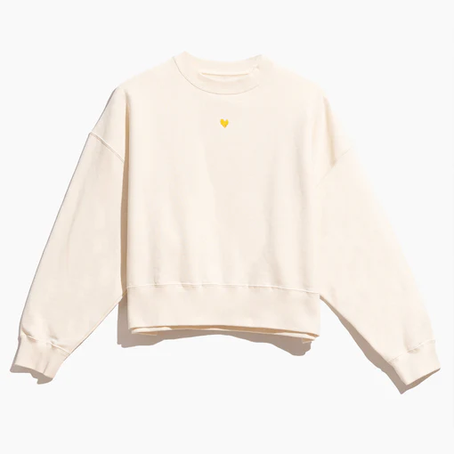 Kerri Rosenthal - Emily Sweatshirt in Ecru