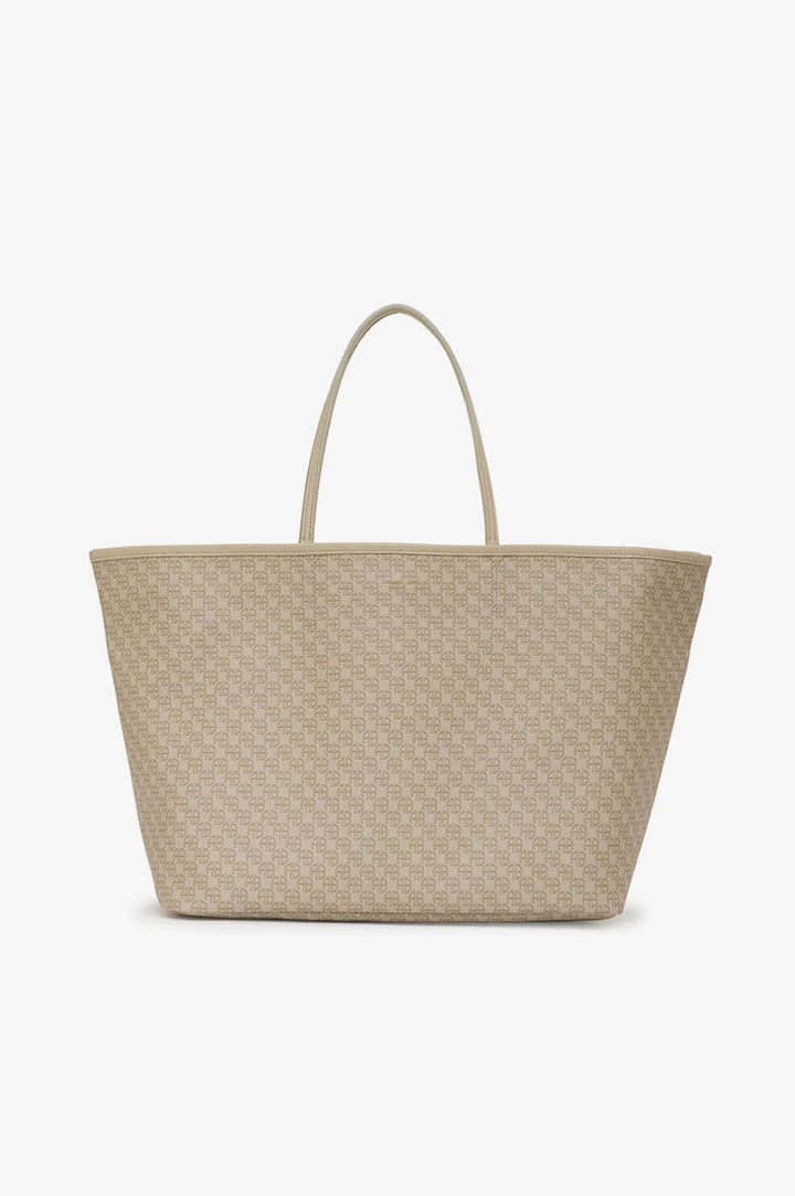 Anine Bing - Emma Tote in Beige Monogram