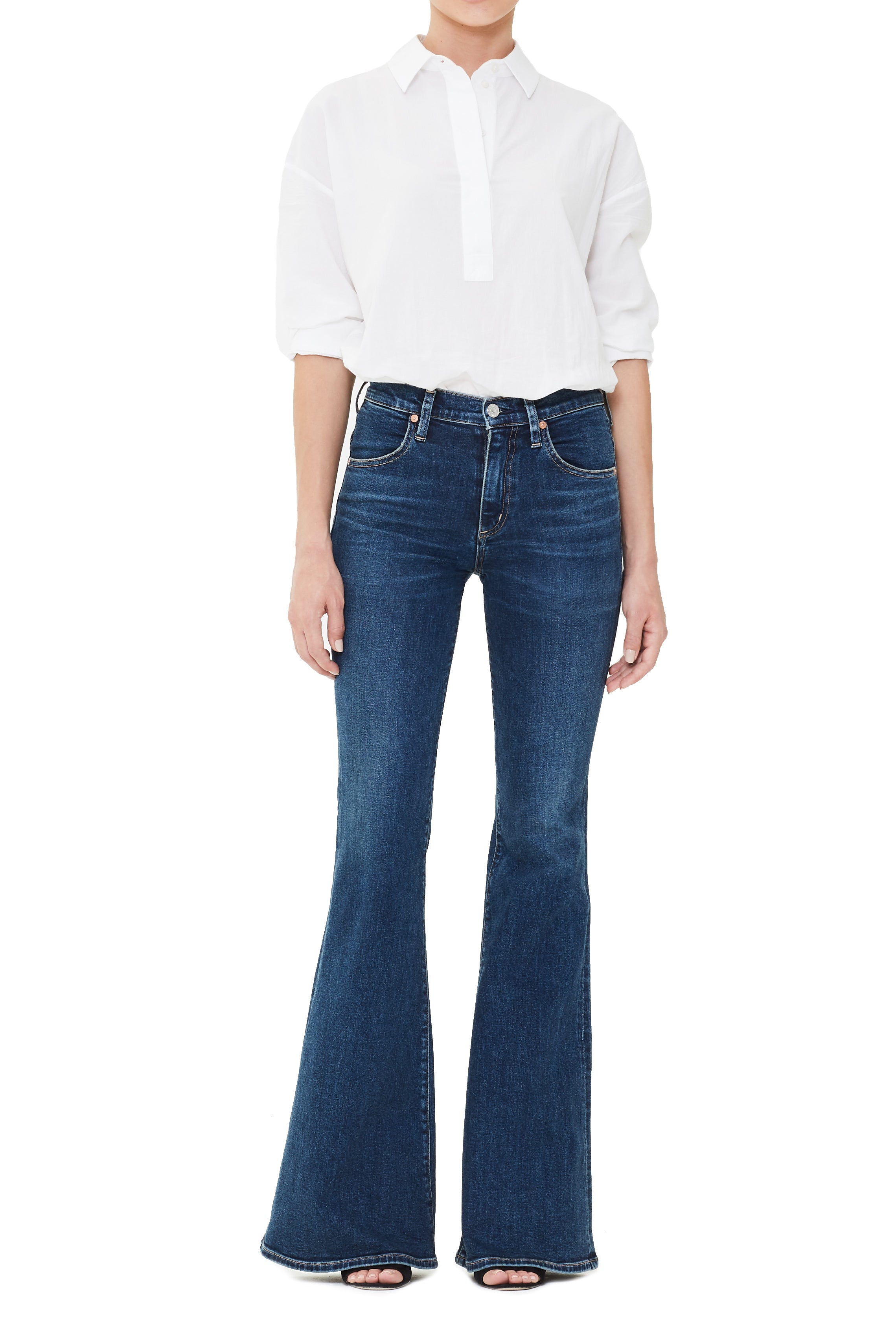 Citizens of Humanity- Chloe Mid Rise Flare Jeans in Dedication ...