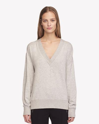 Rag Bone Flora Pullover in Heather Grey