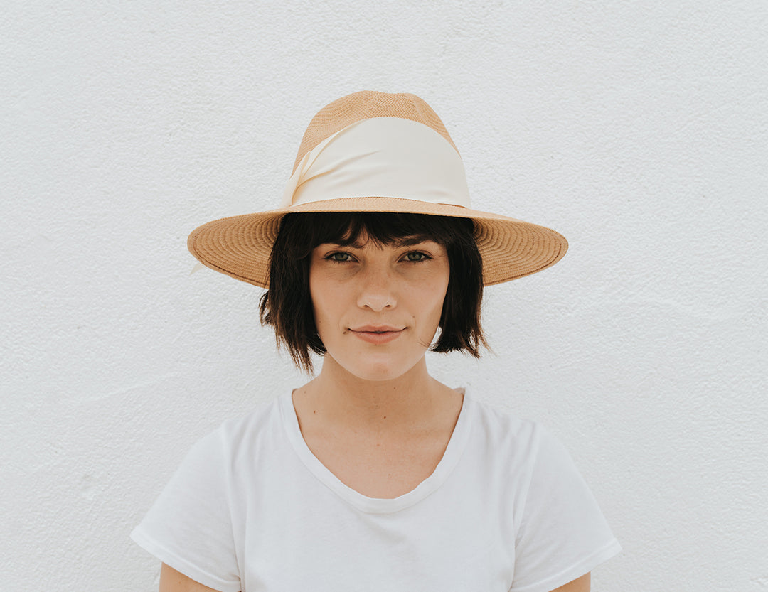 Freya - Gardenia Hat in Butterscotch/Ivory