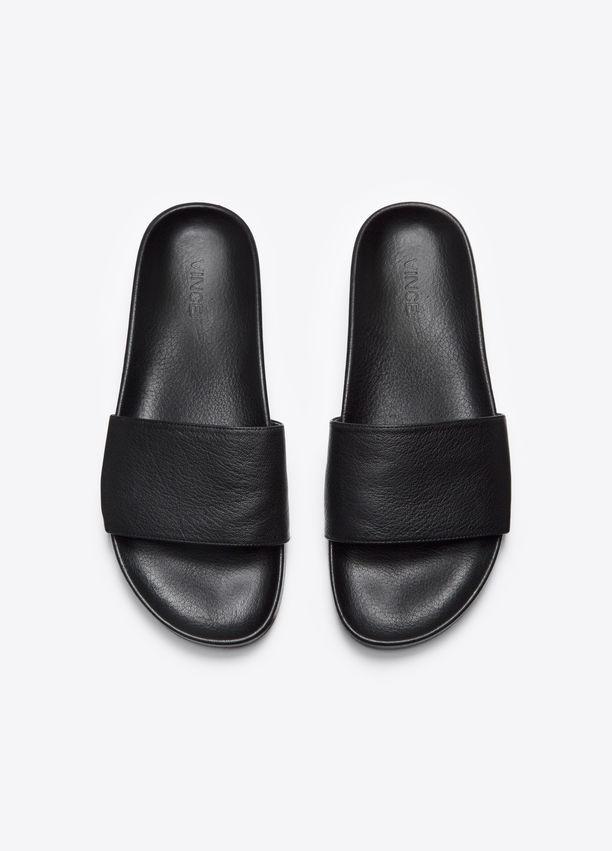 Vince black hot sale slides