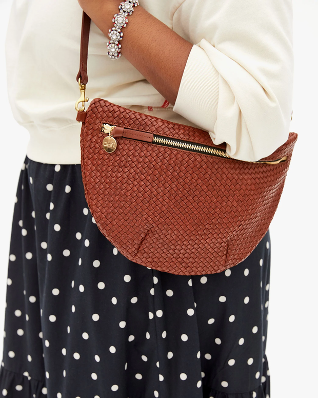 Clare V, Bags, Clare V Grand Woven Fanny Pack In Toffee