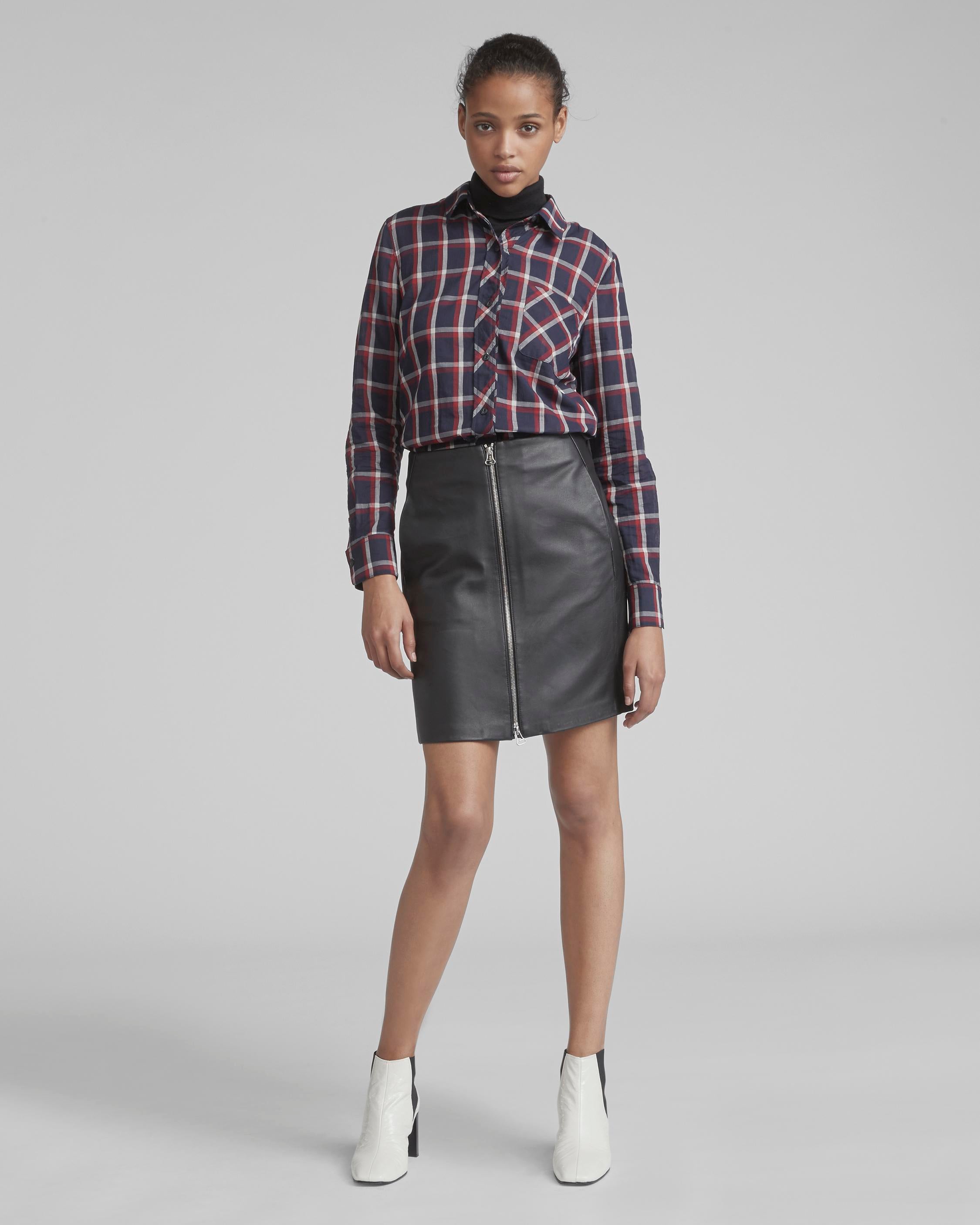 Rag & bone hot sale leather skirt