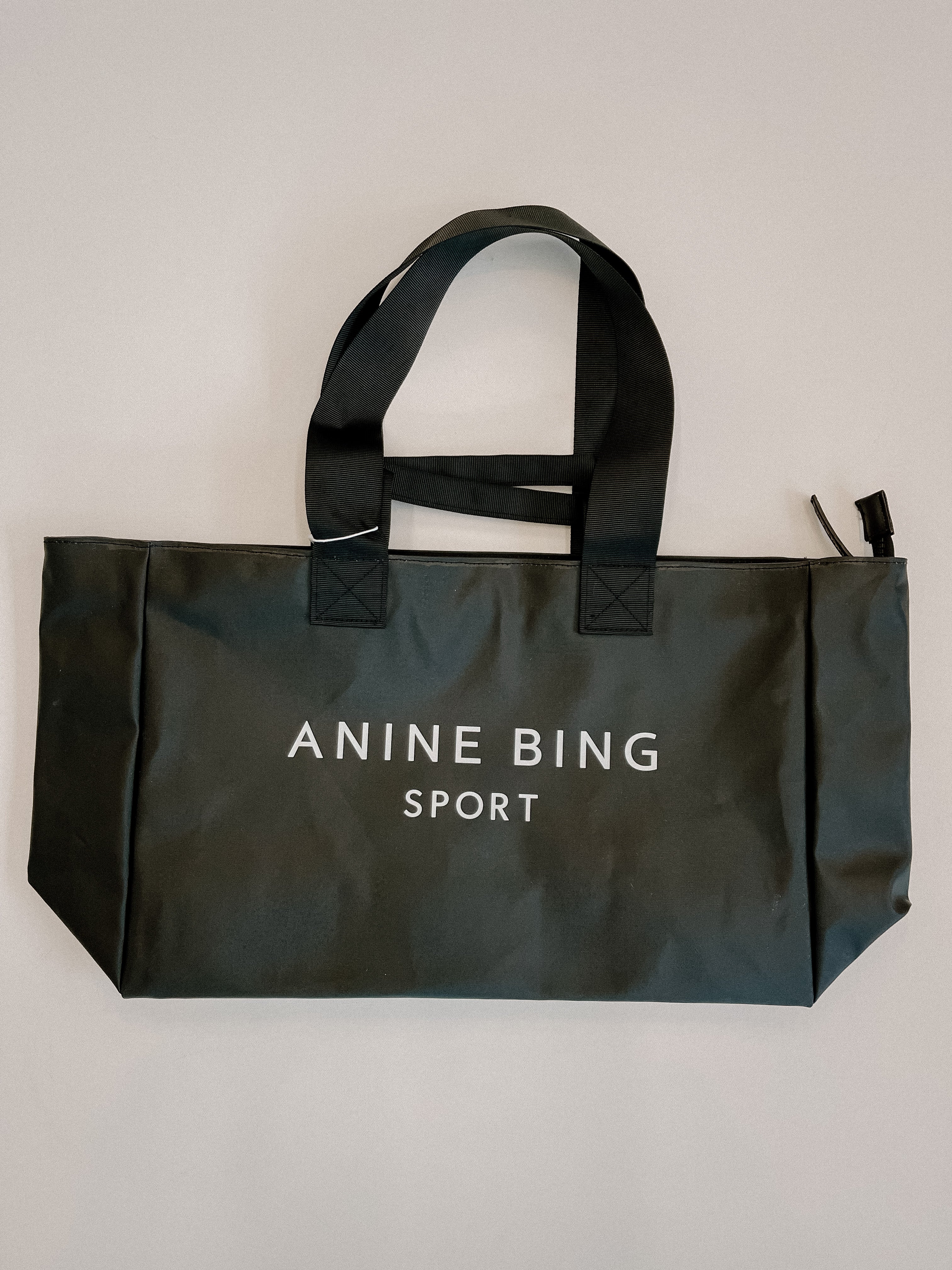 Anine Bing Alex Tote in Black Blond Genius