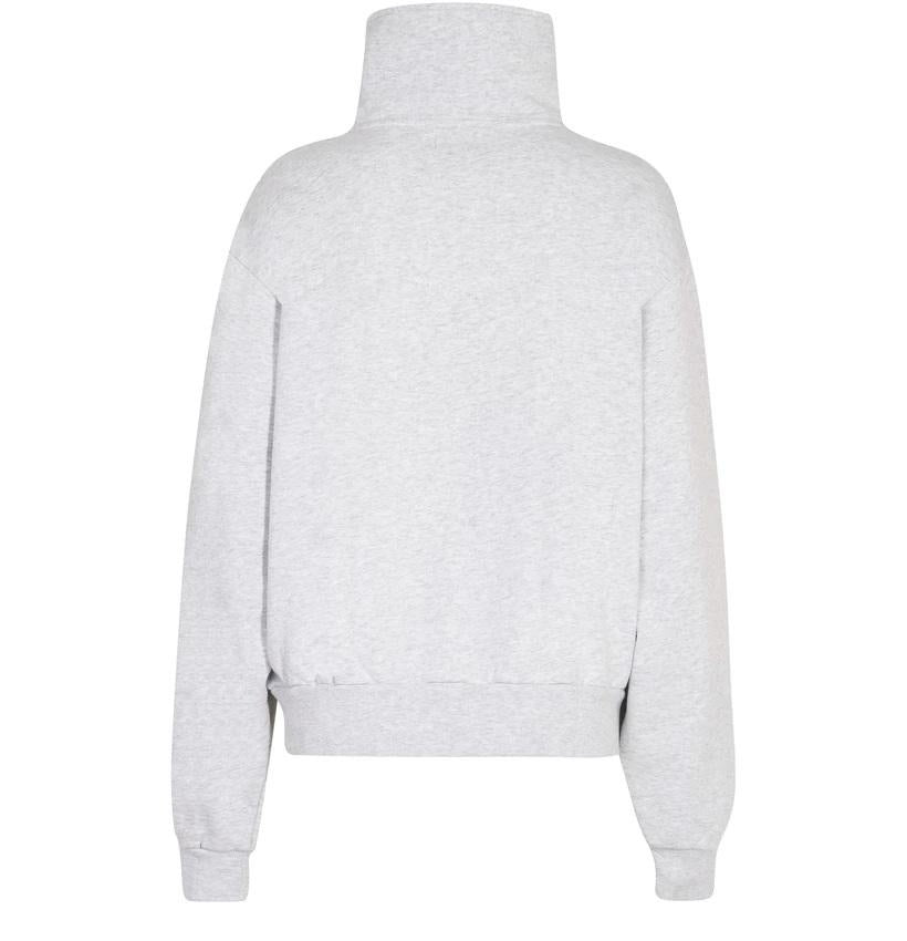 Anine Bing Jalen Sweatshirt in Heather Grey Blond Genius