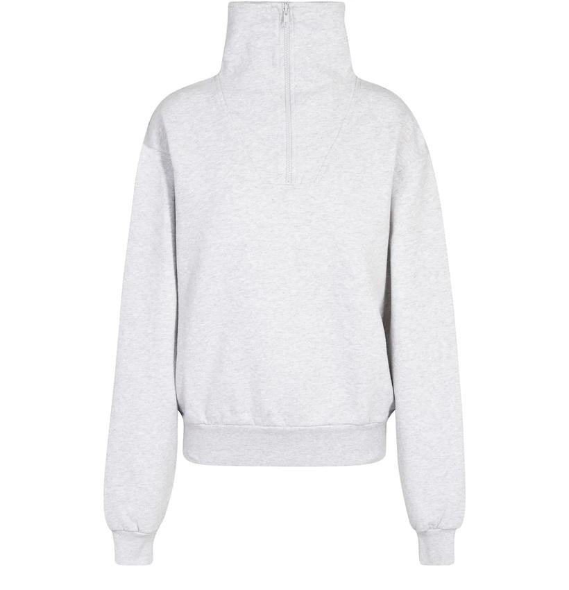 Anine Bing Jalen Sweatshirt in Heather Grey Blond Genius