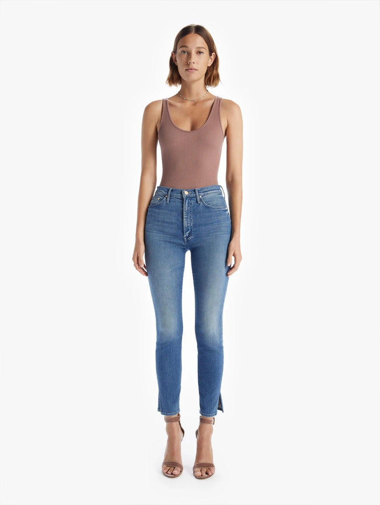 Mother The Swooner Skinny Ankle Slice In Lemonade And Lies Denim popular Jeans 25