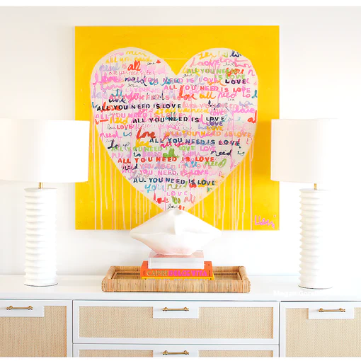 Yellow Heart Eyes | Art Board Print