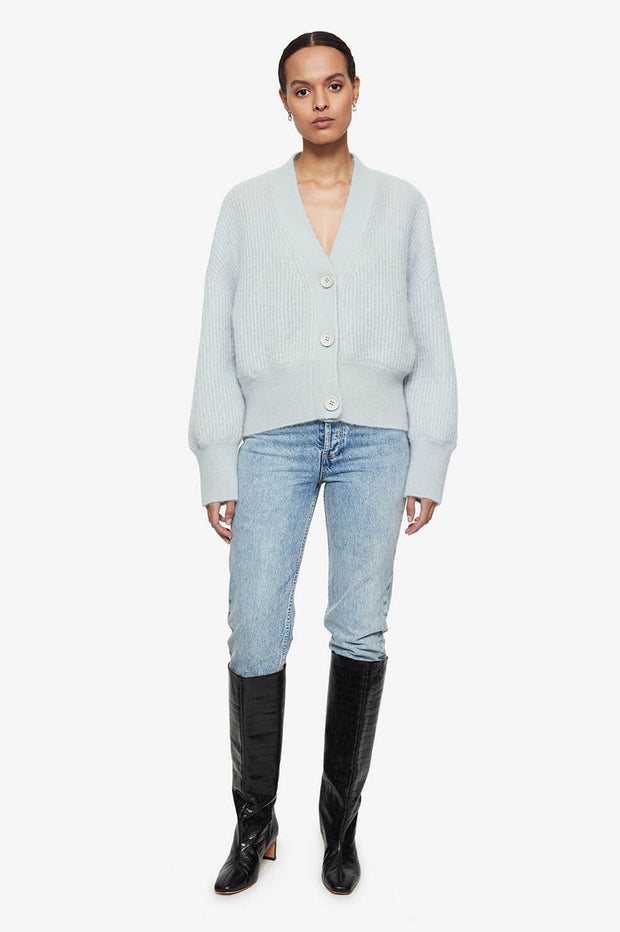 Anine Bing - Maxwell Cardigan in Light Blue | Blond Genius