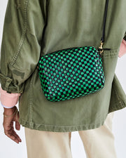 Leather crossbody bag Clare V Green in Leather - 26323589