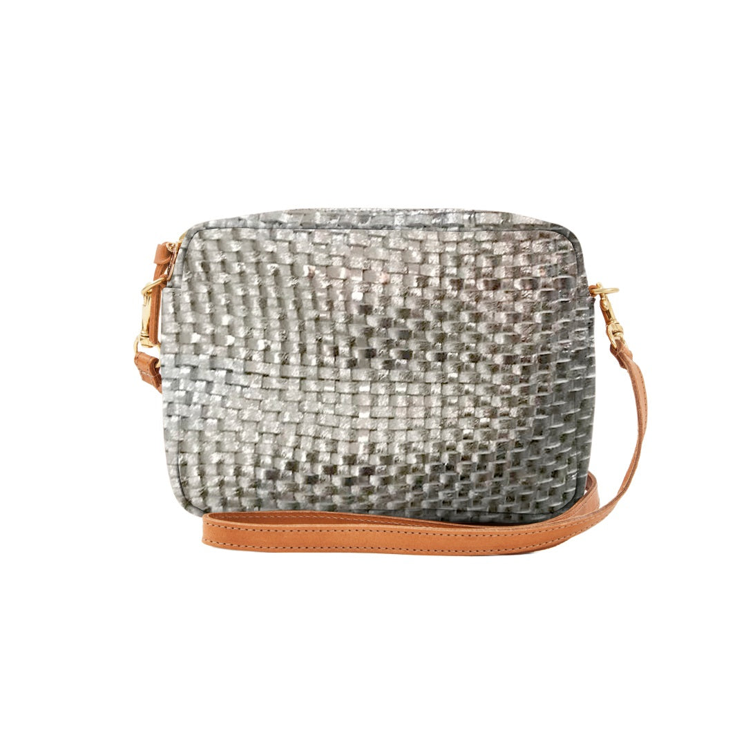 Clare V. - Midi Sac in Silver Woven