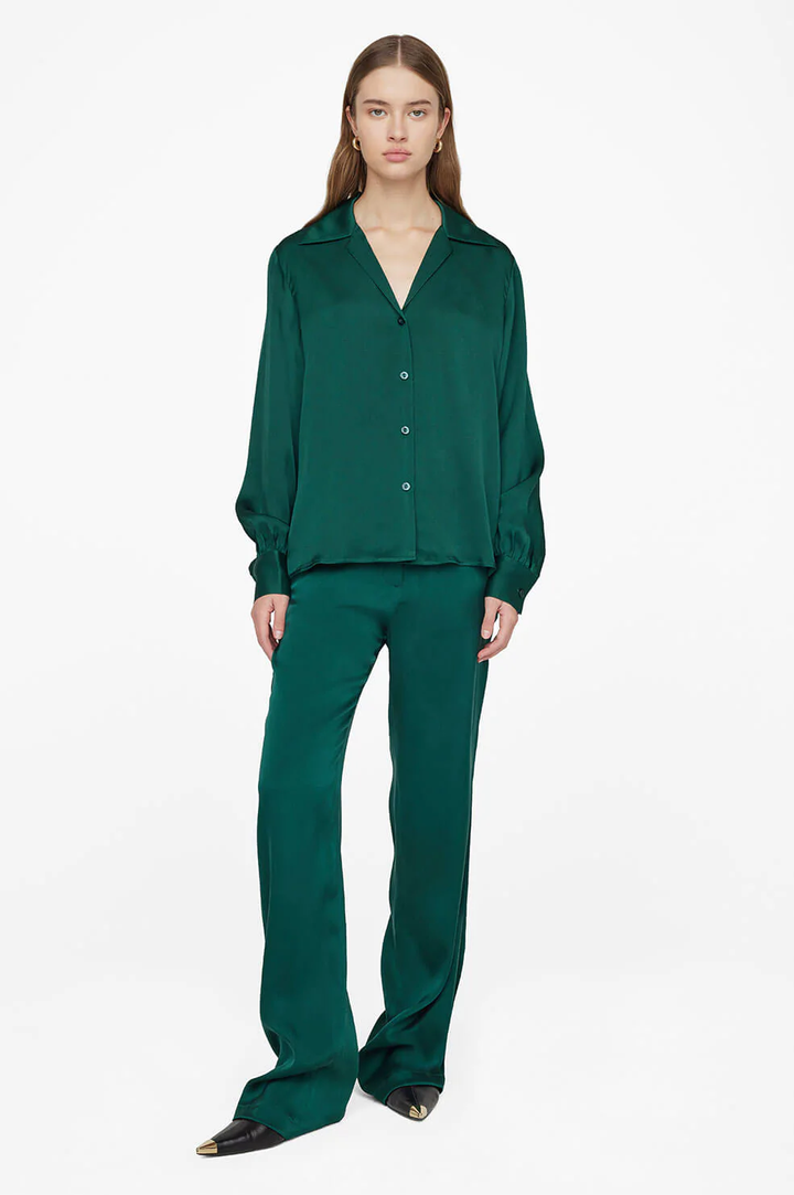 Anine Bing - Mylah Shirt in Emerald Green