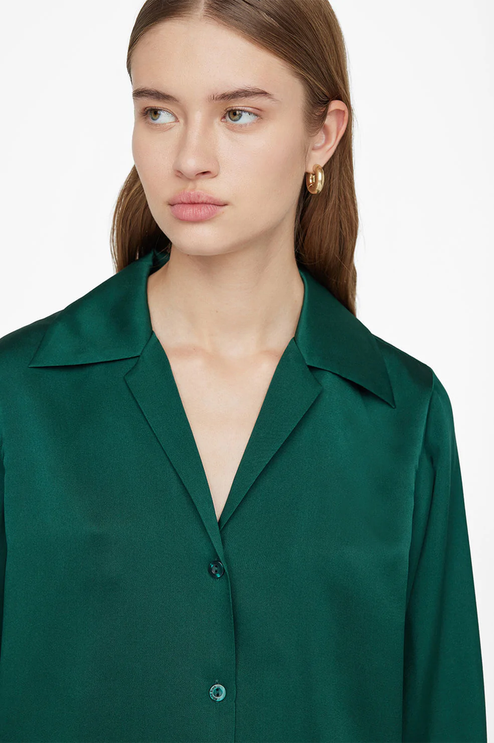 Anine Bing - Mylah Shirt in Emerald Green