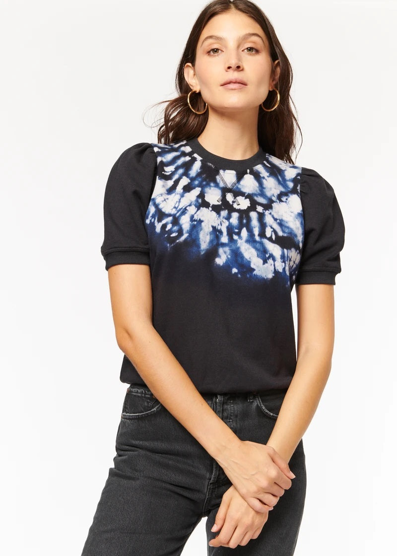 Cami NYC Navaeh Sweatshirt in Dark Tie Dye Blond Genius