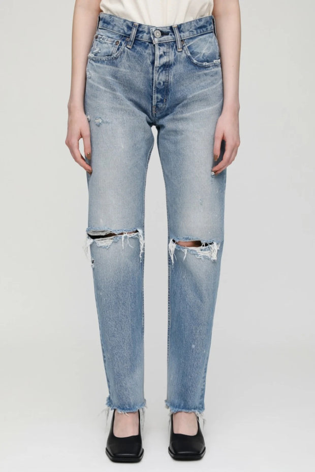 Moussy Denim - MV Odessa Wide Straight in BLU 110