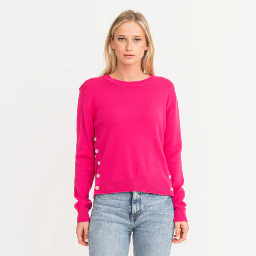 Kerri Rosenthal - Patty Sweater in Electric Pink