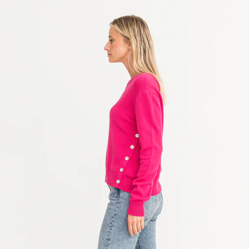 Kerri Rosenthal - Patty Sweater in Electric Pink