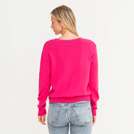 Kerri Rosenthal - Patty Sweater in Electric Pink