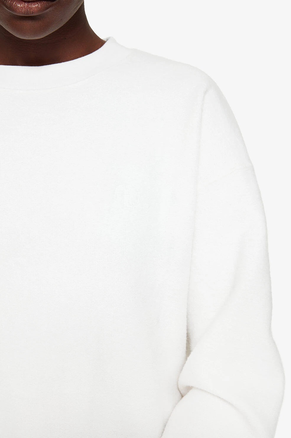 Anine Bing Reed Sweatshirt in Ivory Blond Genius