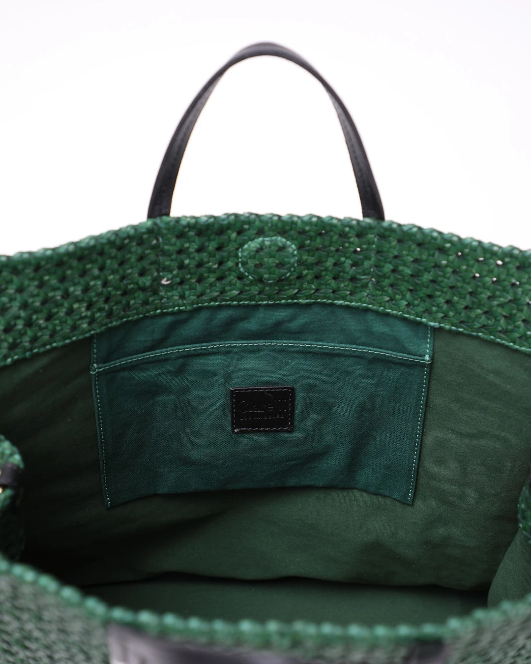 Clare V. - Simple Tote in Evergreen Rattan