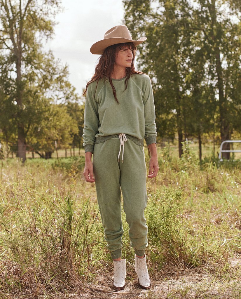 The Great Shrunken Sweatshirt in Heathered Sea Green