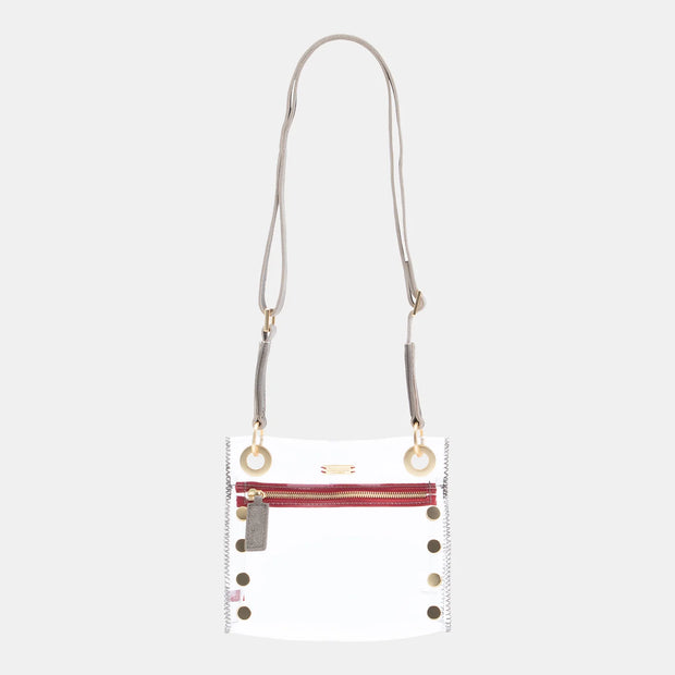 Clear Gold Brushed Crossbody Bag