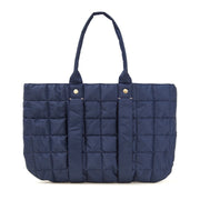 Clare V. - Tropezienne 8 Tote in Navy Quilted Puffer