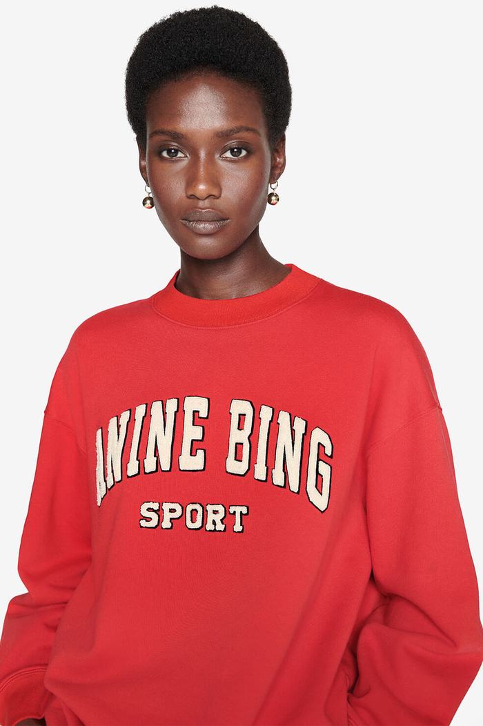 Anine Bing - Tyler Sweatshirt in Red