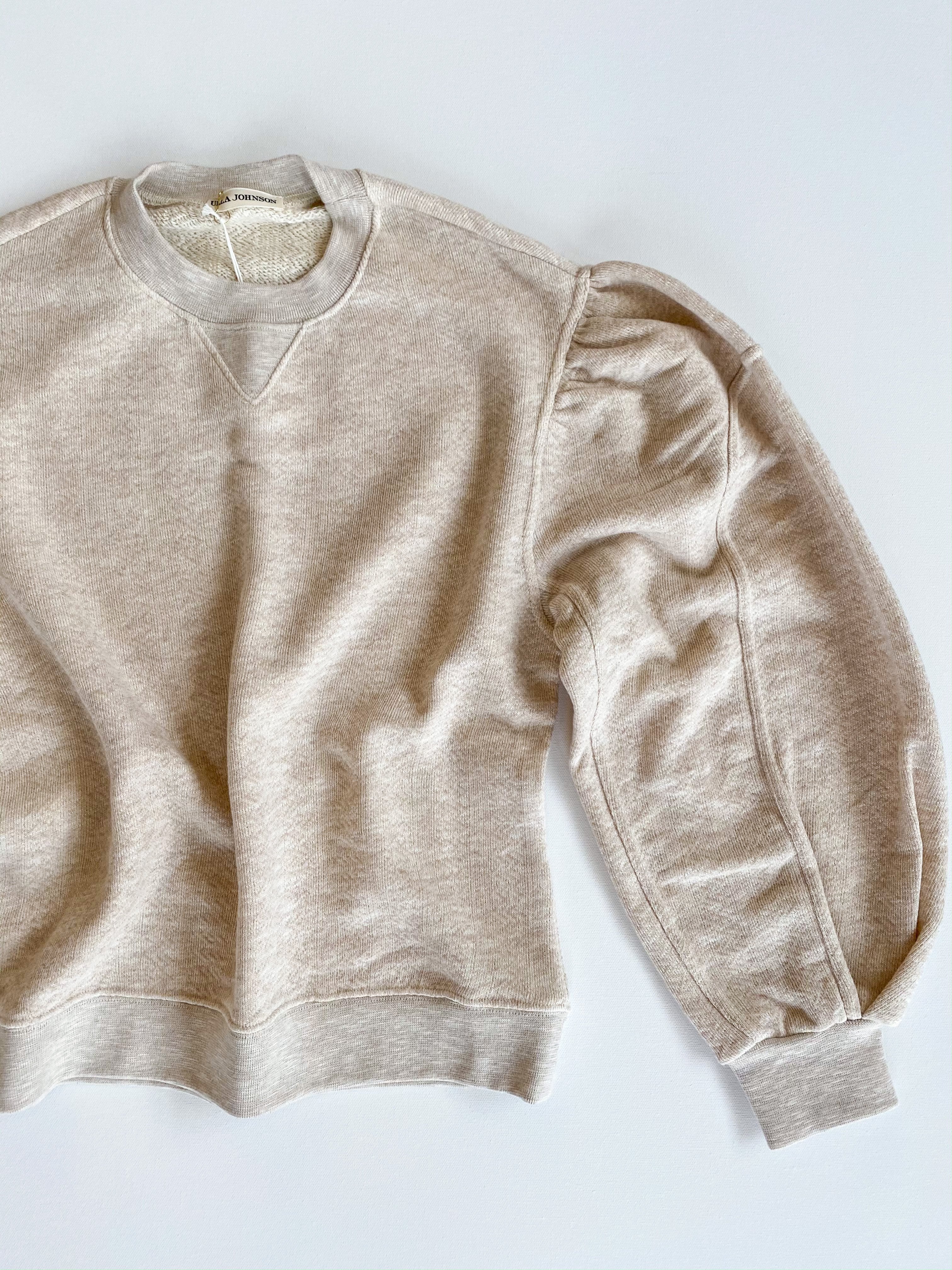 Ulla Johnson Ava Pullover in Oatmeal Blond Genius