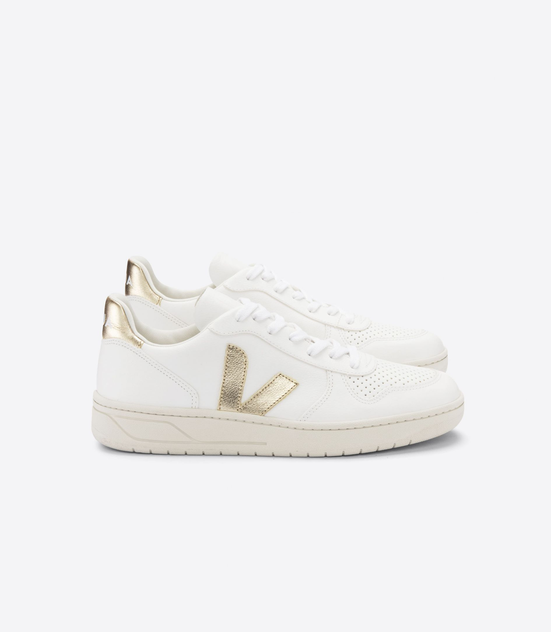 Veja - V-10 Chromefree Leather White Platine